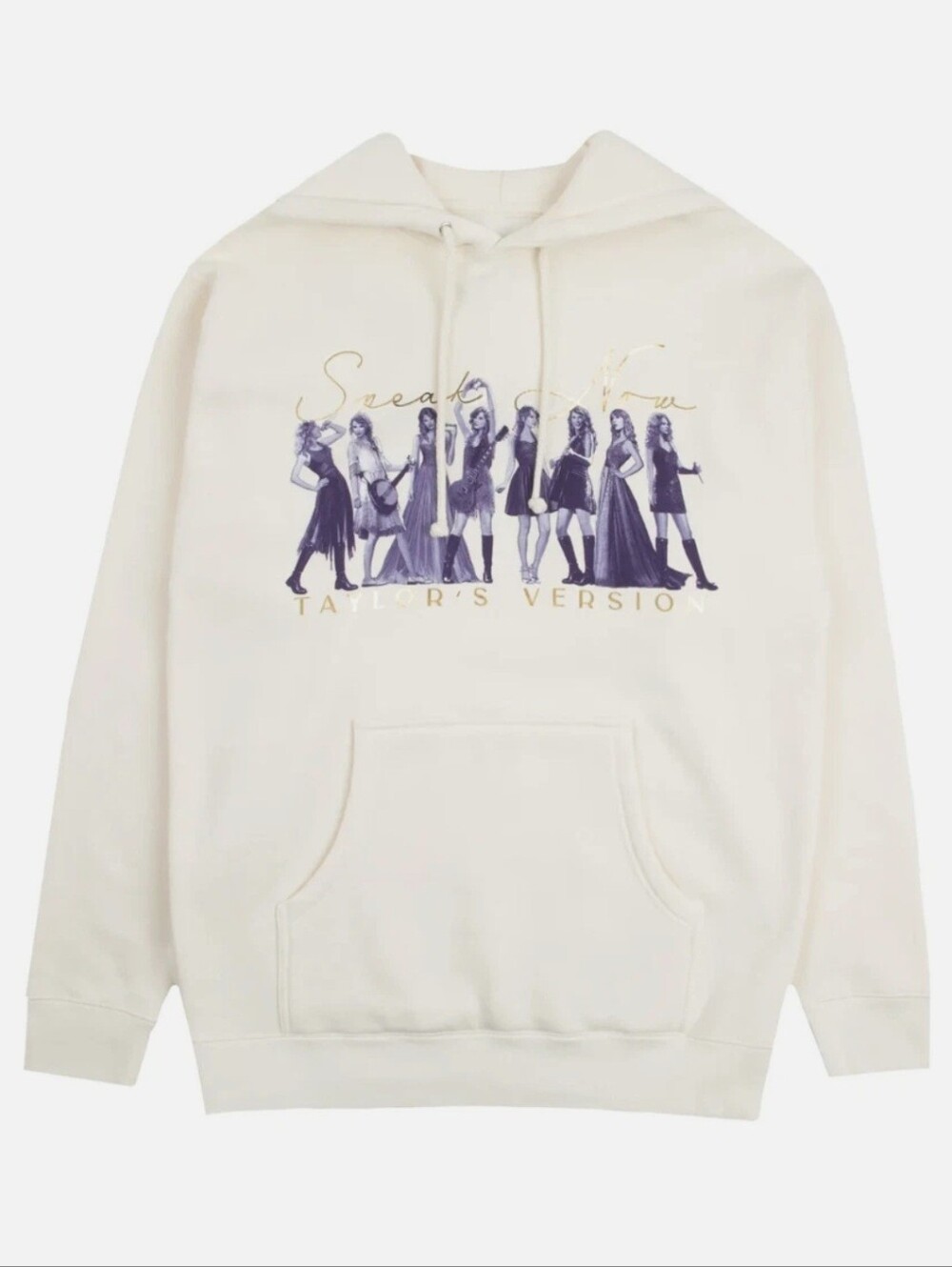 Taylor Swift Speak Now Taylor's Version Cream Beige Womens XL Hoodie Sweatshirt